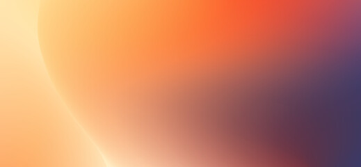 A vibrant gradient blends from soft peach to deep purple, featuring smooth color transitions and subtle, blurred shapes ideal for abstract backgrounds and modern designs