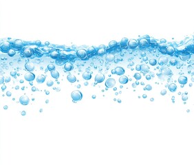 Water surface with bubbles,  smooth,  light blue