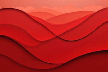 Abstract Red Landscape