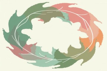 Abstract Leaf Wreath