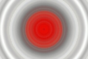 Abstract Red and Gray Concentric Circles