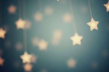 Blurred Hanging Star Lights