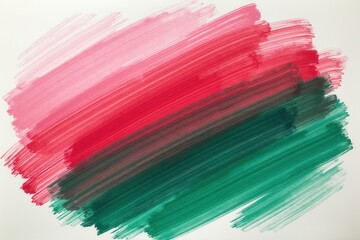 Abstract Red and Green Paint Strokes