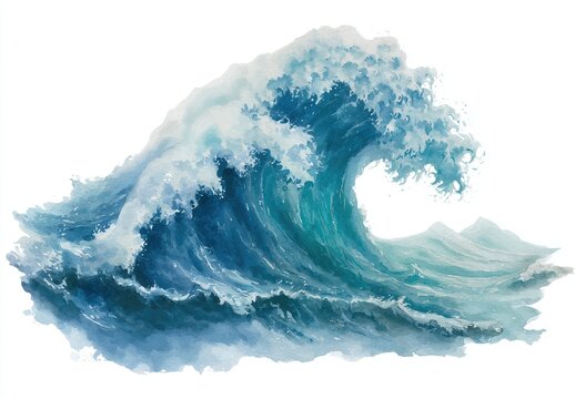 Powerful ocean wave illustration (1)
