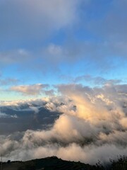 Sea of clouds in the sky in Philippines