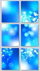 Abstract blue blurred backgrounds