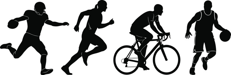 Sports Athletes Silhouettes