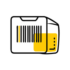 Barcode Box Packaging Symbol Icon For Web And Graphic Design