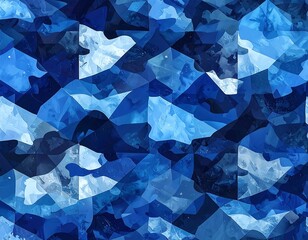 Abstract blue polygon pattern