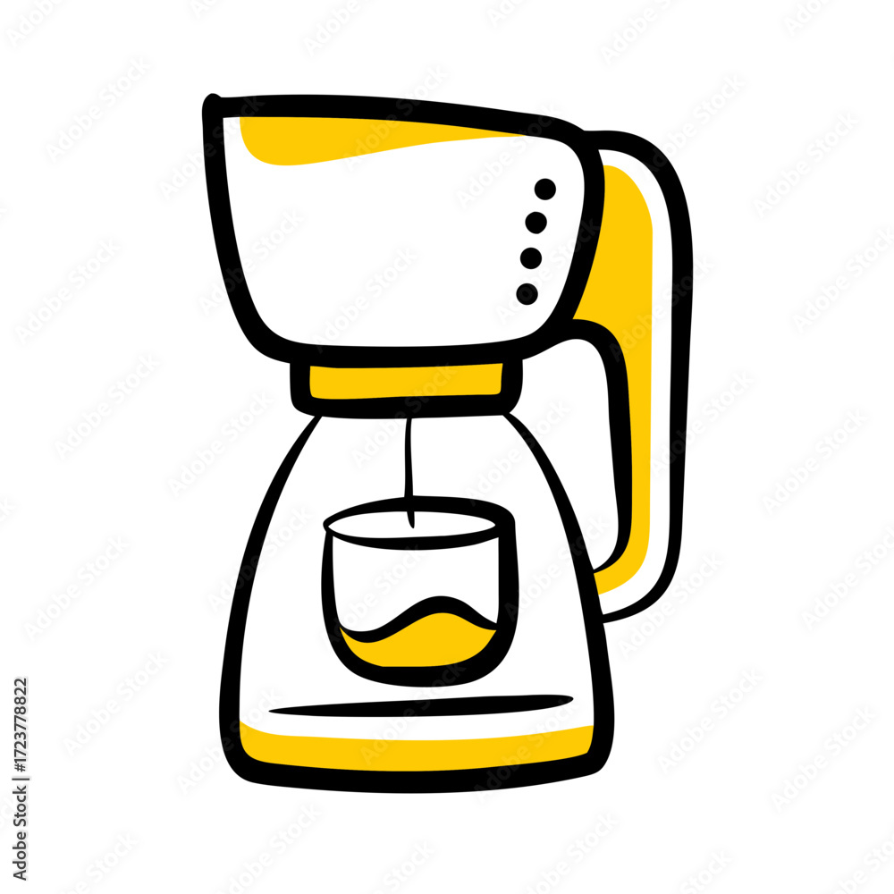 Poster Coffee Maker Brewing Machine Icon For Web And Graphic Design