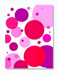 Abstract circles in varying shades of pink and purple