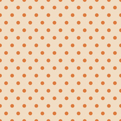 Polka dots seamless pattern autumn color brown green caramel pastel shade tablecloth Kitchen textile