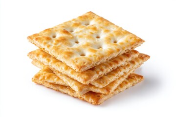 Stack of crispy crackers