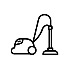 Floor Vacuum Cleaner Appliance Icon For Web And Graphic Design