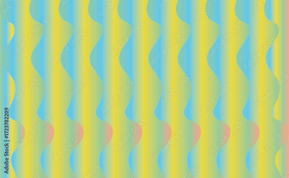 Poster abstract wavy lines background with soft gradient colors and smooth texture