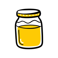 Glass Jar Of Jam Or Jelly Icon For Web And Graphic Design