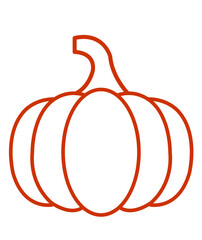 Pumpkin clip art design on plain white transparent isolated background for card, shirt, hoodie, sweatshirt, apparel, tag, mug, icon, poster or badge