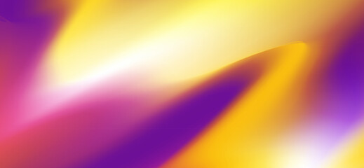 Abstract background features dynamic, blurred gradients of yellow, purple, and pink blending together in smooth, flowing shapes, creating a vibrant, modern design perfect for backgrounds