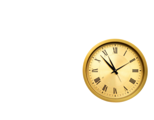 Festive Red New Year Couplets with Golden Calligraphy and Clock