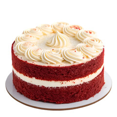 Strawberry meringue cake on a plate