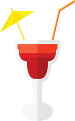 vector illustration of a mocktail