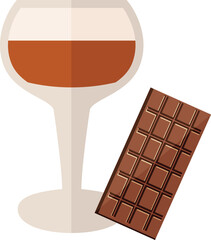 vector illustration of a mocktail