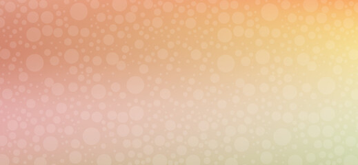 A soft gradient from peach to light yellow with numerous white circles creates a cheerful and versatile background perfect for various digital designs and presentations