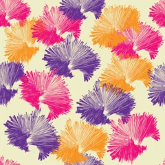 Fototapete Nach Farbmuster Muster  Design vector seamless pattern with beautiful colorful hand drawn patterns  © yuli