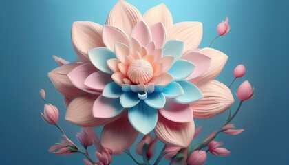 Obraz premium the transgender symbol transforming into a blooming flower symbolizing growth and visibility international transgender day of visibility