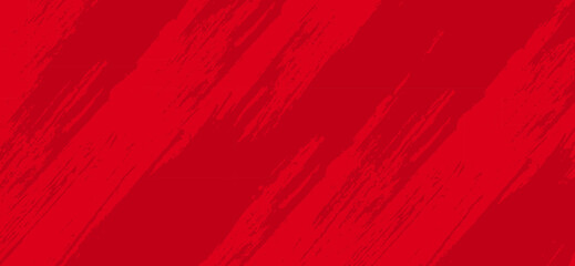 Fototapeta premium Vibrant red background features dynamic brushstroke textures, creating a visually striking and textured surface ideal for adding depth and energy to various design projects
