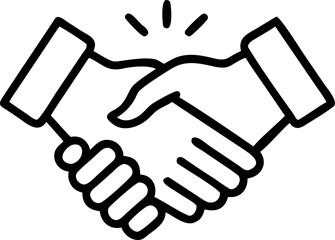 Handshakes vector icon