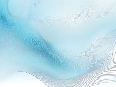 Abstract Blue Wave AI Background - Serene & Dynamic Digital Art with Flowing Lines