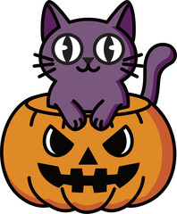 Halloween illustration, Halloween art, Spooky illustration, Cute ghost, Halloween party decor, Kids Halloween, Cute ghost, Pumpkin character