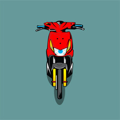 illustration motorcycle design vector