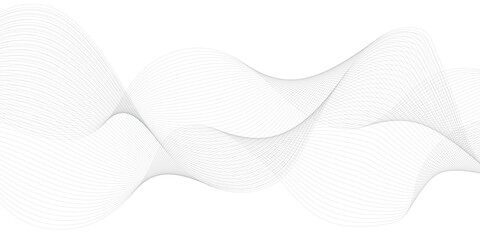 Abstract curved lines, flowing wave lines background stock illustration