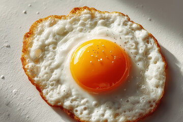Fried egg in this high-end food photography