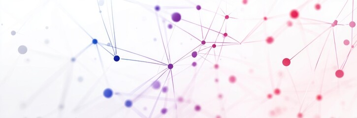 Abstract network design with connecting lines and points