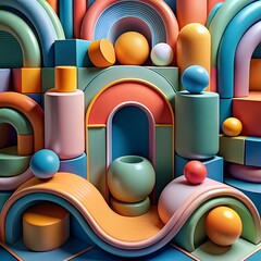 abstract background with balls