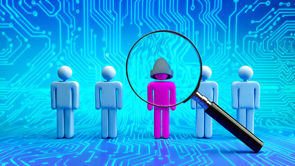 A diverse team of 3D men stands together in a circular group, with one leader holding a red heart, symbolizing community and shared success	