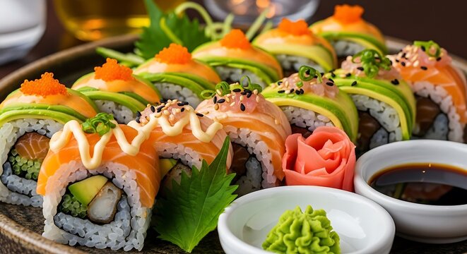 Sushi Rolls Platter. (1)