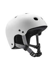 White Skate Helmet, Side View, Safety Gear