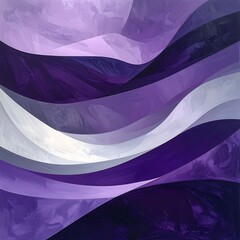 Abstract purple and white waves