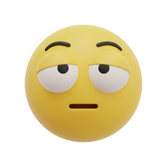 Annoyed face with rolling eyes emoji