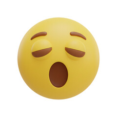 Weary and sleepy face emoji icon