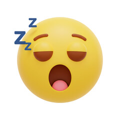 Sleeping face emoji with Zzz symbol