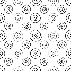 Abstract swirl circles pattern