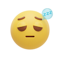 Sleeping face emoji with a Zzz bubble