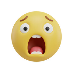 Face screaming in fear emoji icon