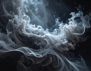 Abstract swirls of light and dark