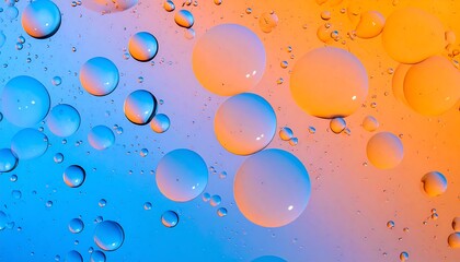 Abstract swirls of oil and water